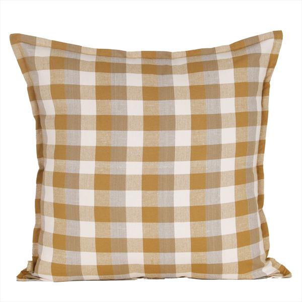 Double Check Cushion Yellow Sunset 50x50cm
