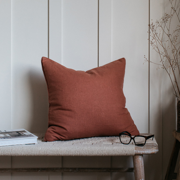 Lisbon 100% Cushion 50x50cm Copper