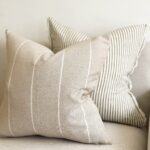 Esmee Olive Stripe Cushion