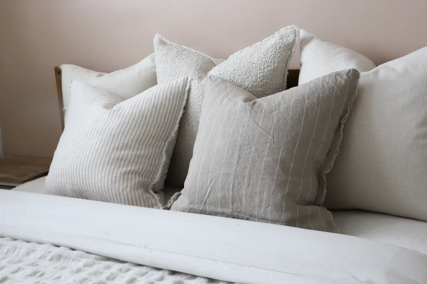 Esmee Sand Stripe Cushion