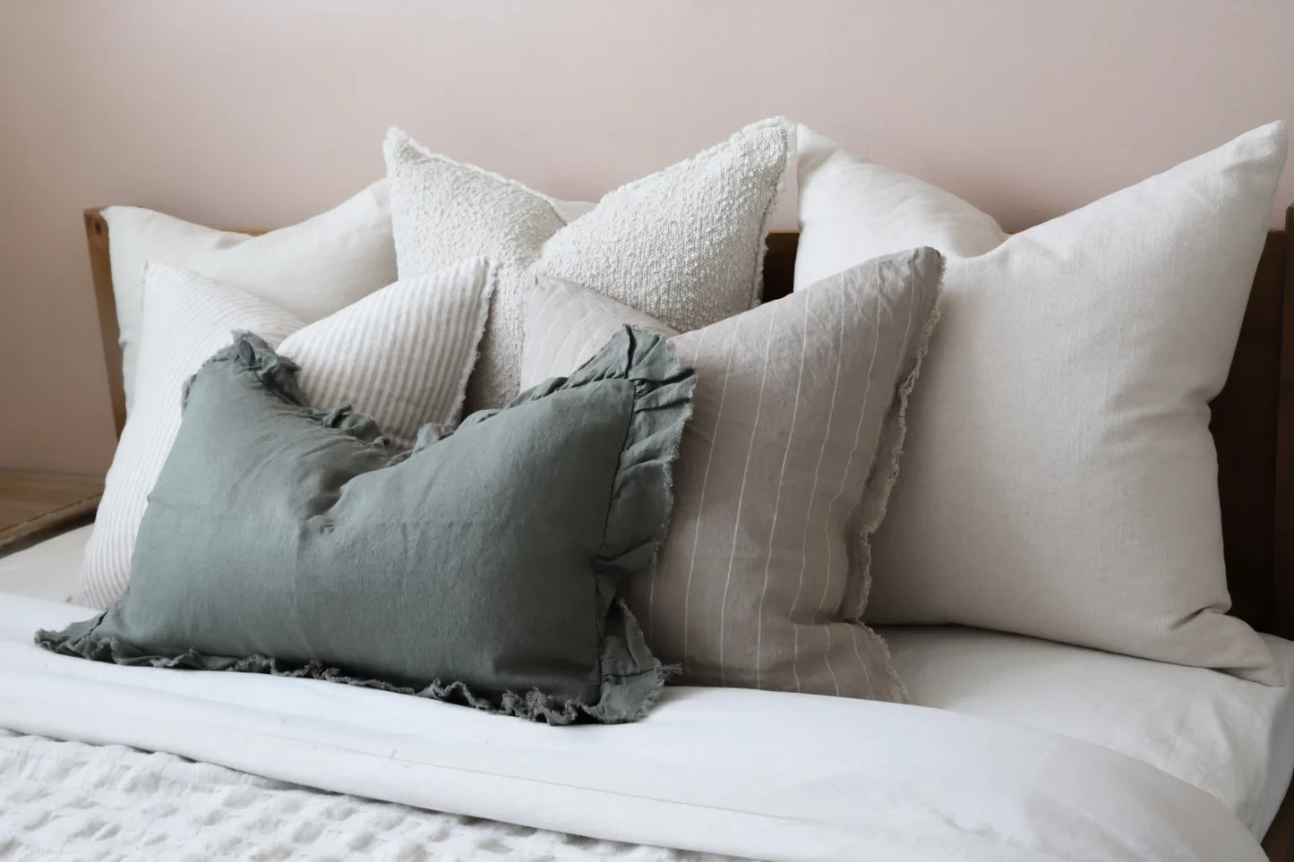 Esmee Sand Stripe Cushion