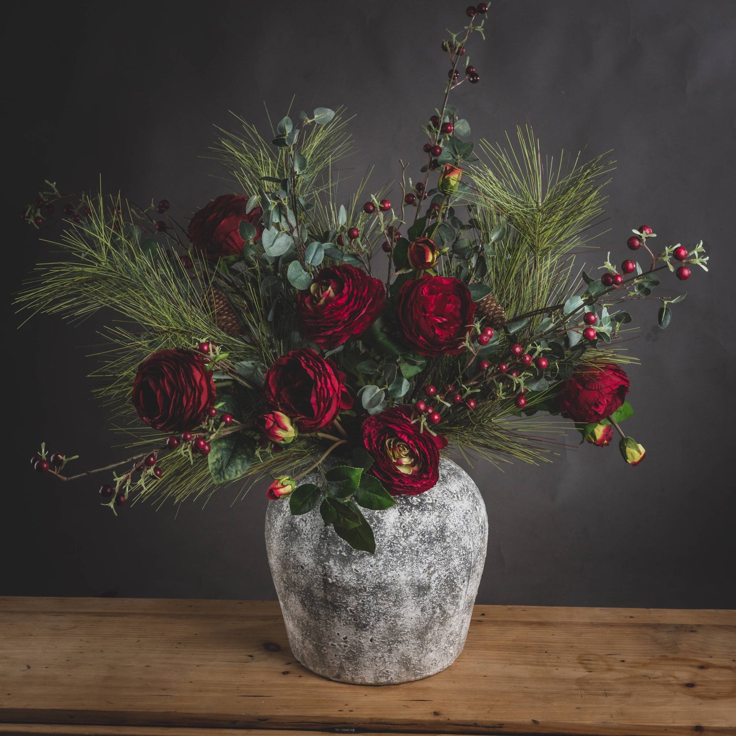 Aged Stone Ceramic Vase