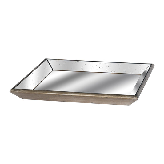 Astor Distressed Mirrored Square Tray Large