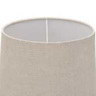 Delaney Natural Wash Candlestick Lamp with Linen Shade