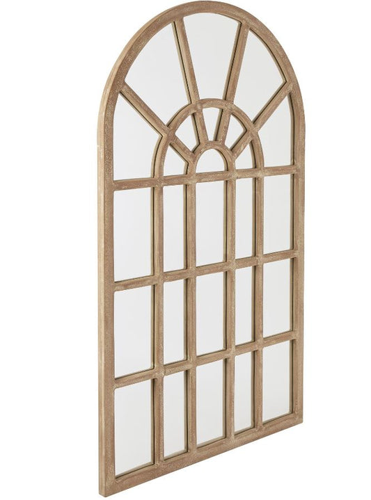 Copgrove Collection Arched Paned Wall Mirror