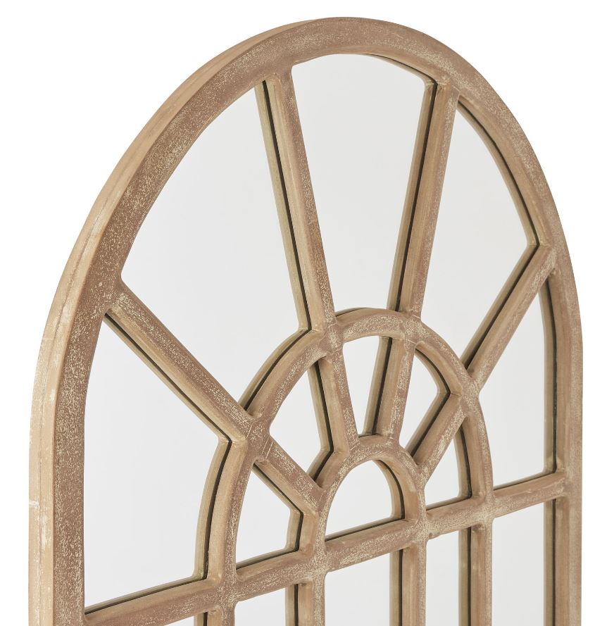 Copgrove Collection Arched Paned Wall Mirror