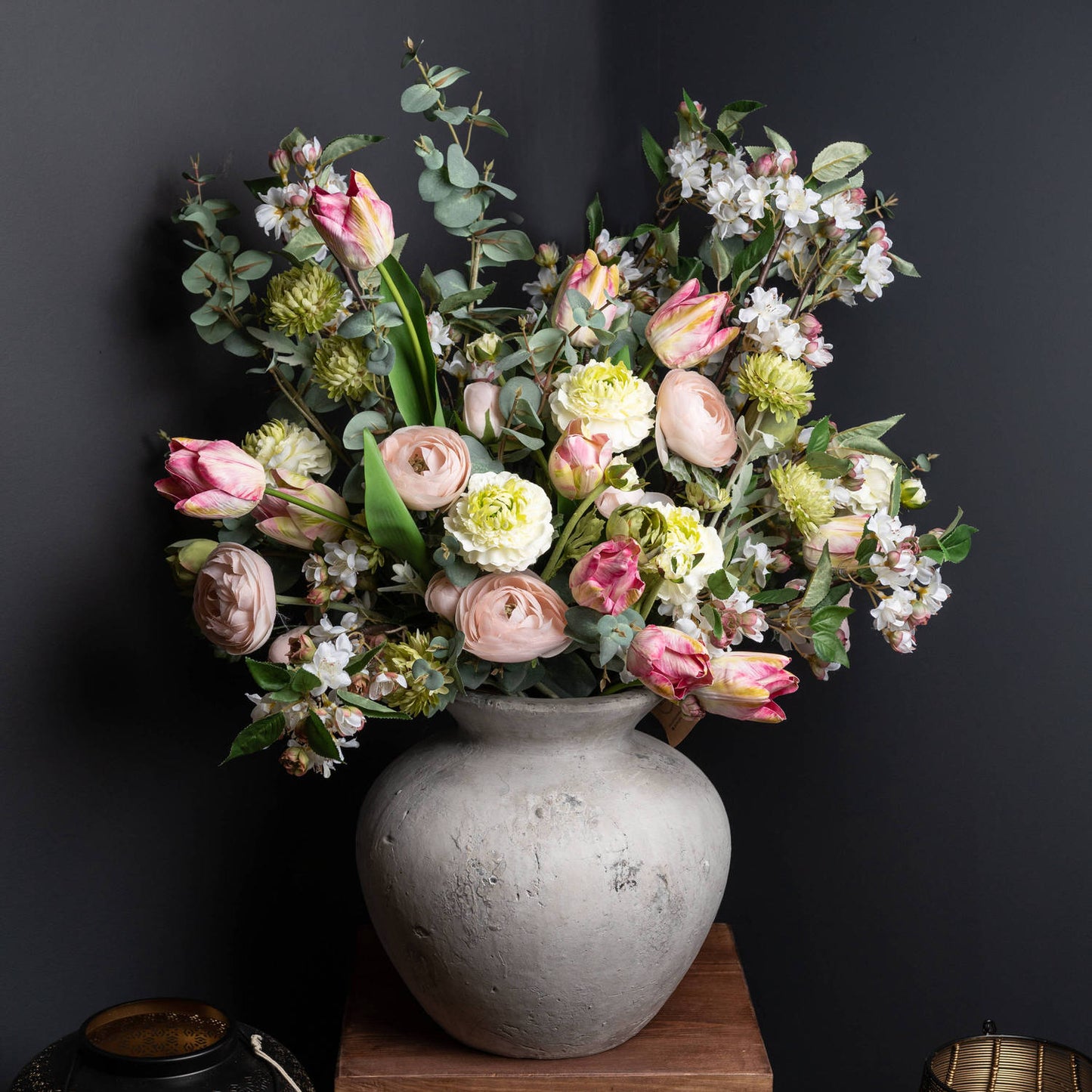 Darcy Large Antique White Vase