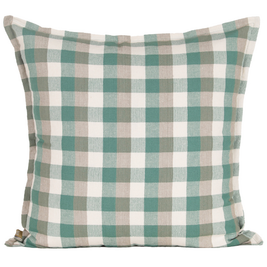 Double Check Cushion Aqua Storm 50x50cm