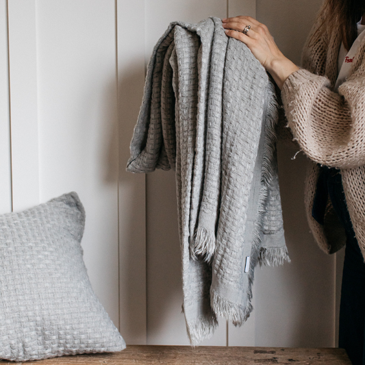 Hallen Moss Basketweave Throw 150x200cm