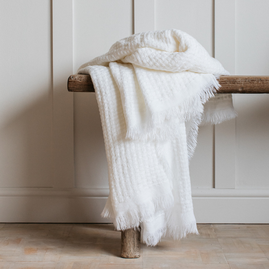 Hallen White BasketweaveThrow 150x200cm