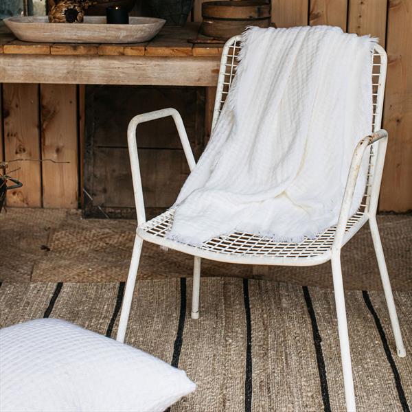 Hallen White BasketweaveThrow 150x200cm