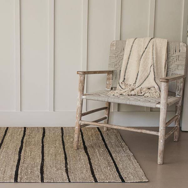 Hasta Stripe Jute Rug Large