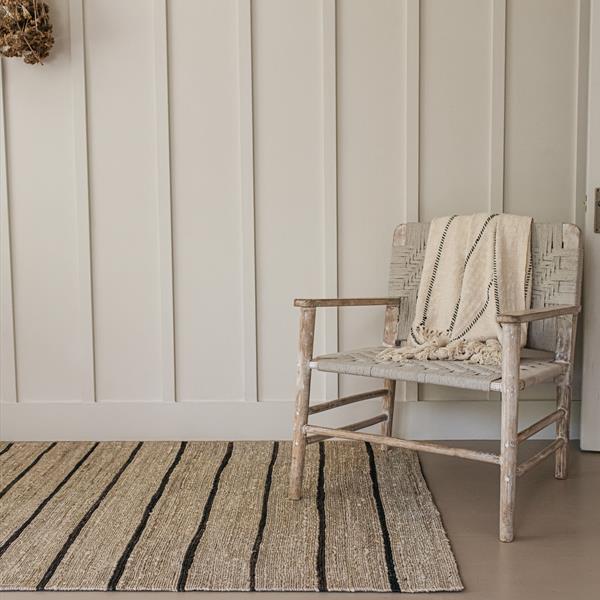 Hasta Stripe Jute Rug Large