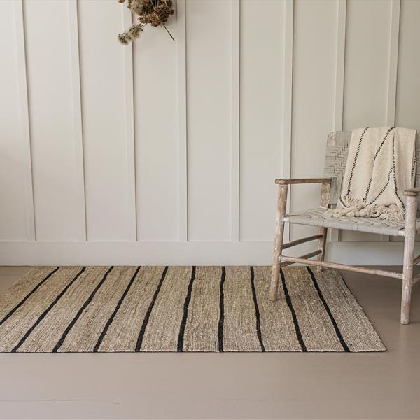 Hasta Stripe Jute Rug Large