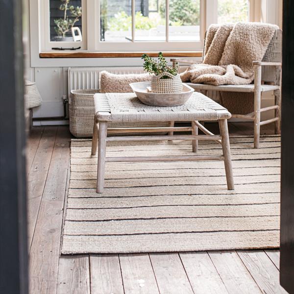Hasta Stripe Jute Rug Large