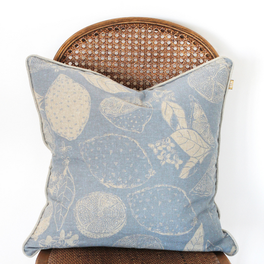 Lemon Marmalade Cushion Blue 45 x 45cm