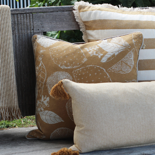 Lemon Marmalade Cushion Golden Yellow 45 x 45cm