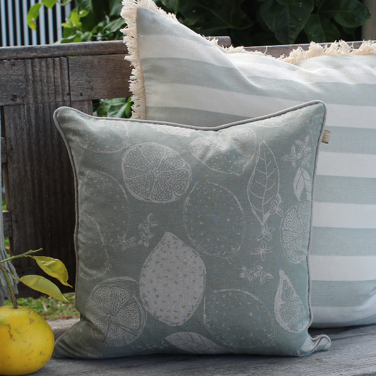 Lemon Marmalade Cushion Sage 45 x 45cm