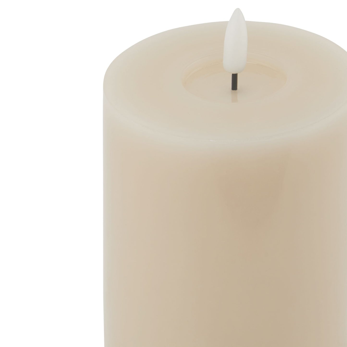 Luxe Collection Melt Effect 3.5x9 Grey LED Wax Candle