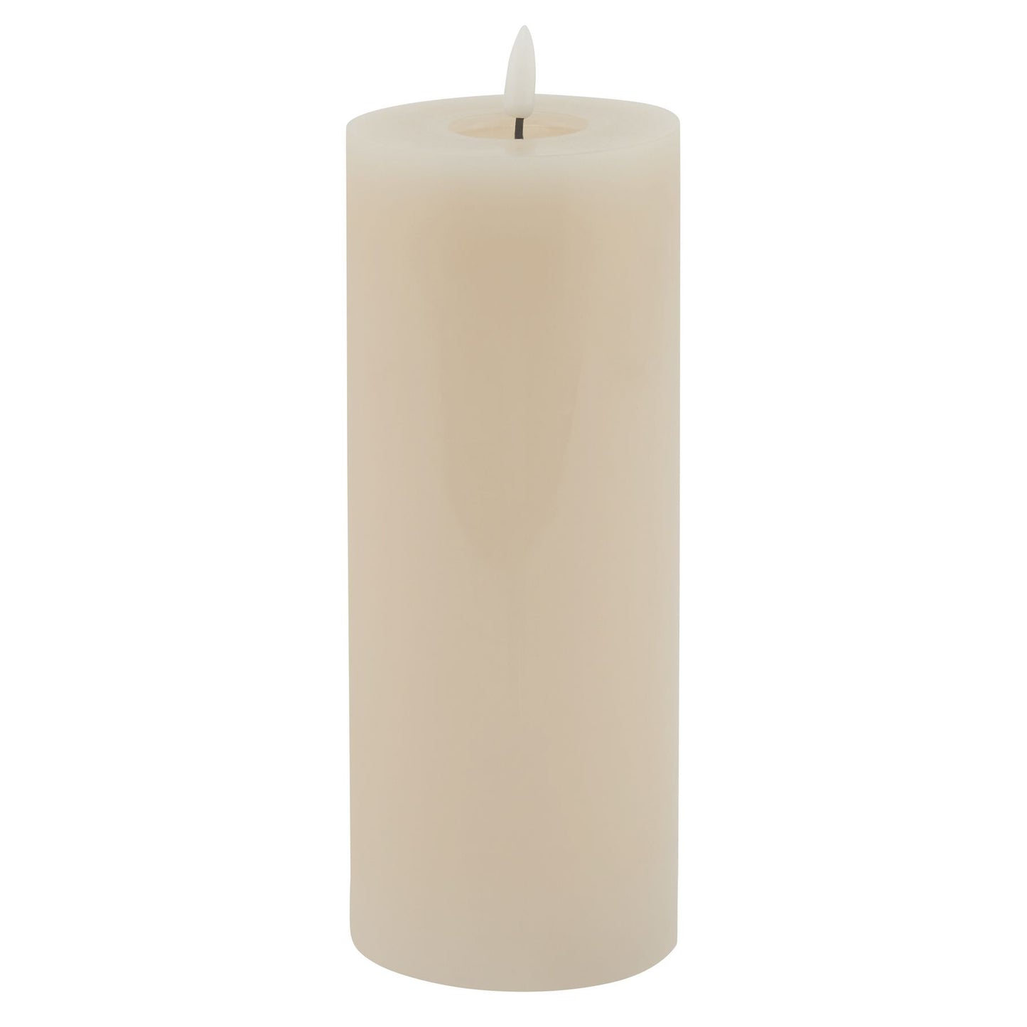 Luxe Collection Melt Effect 3x6 Taupe LED Wax Candle