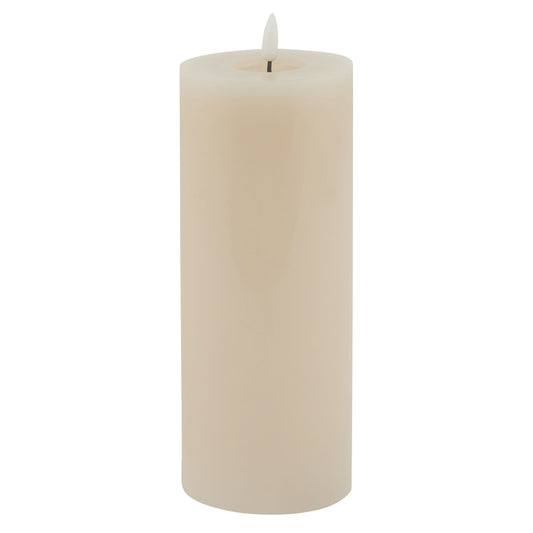 Luxe Collection Melt Effect 3.5x9 Grey LED Wax Candle