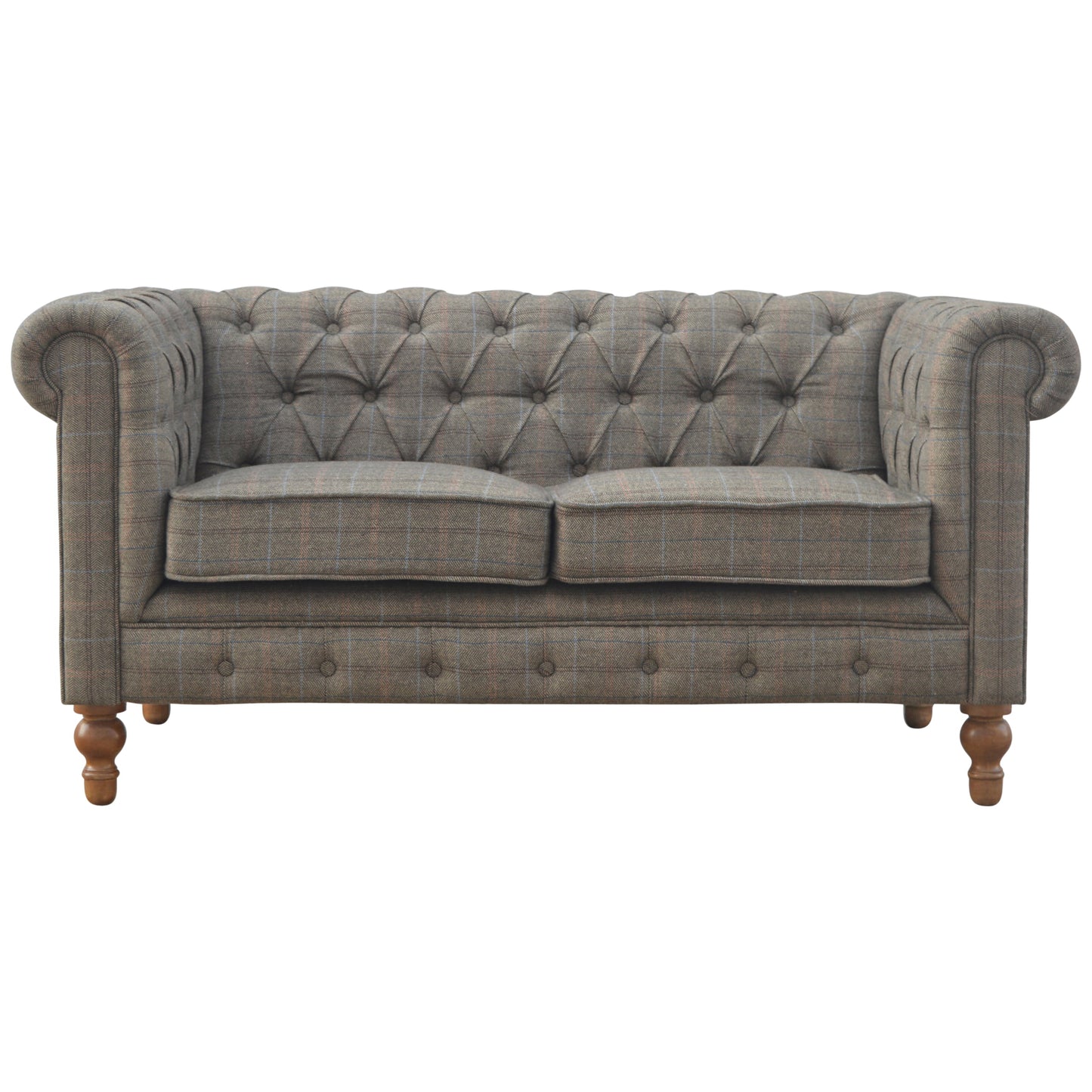 Multi Tweed 2 Seat Chesterfield Wholesale