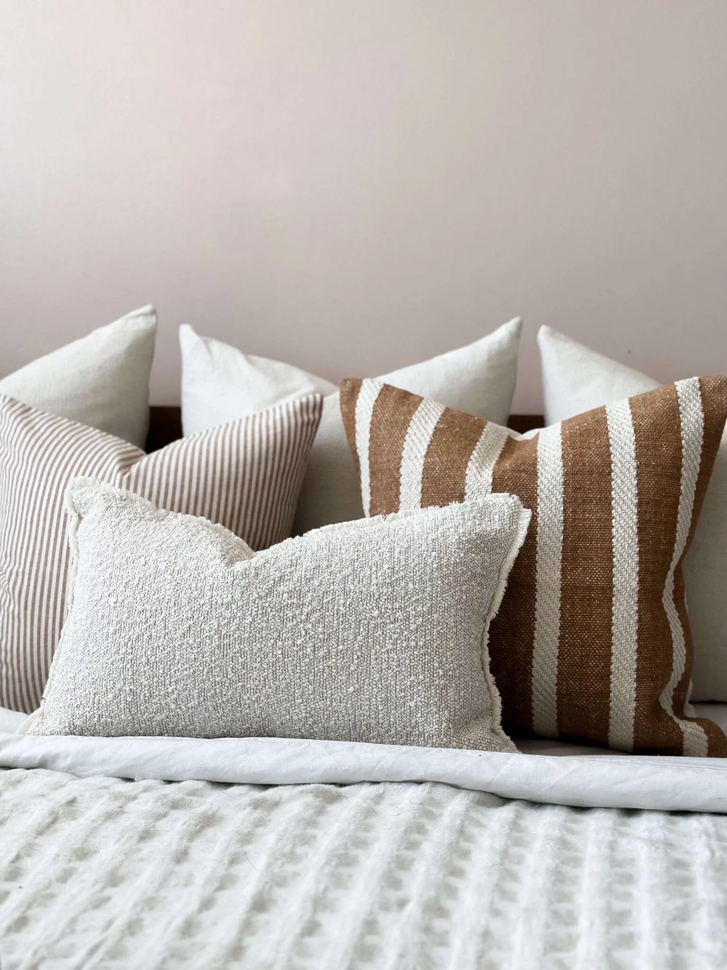 India Rust Stripe Cushion