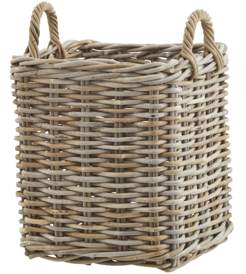 Set of 3 Kubu Rattan Square Storage Baskets