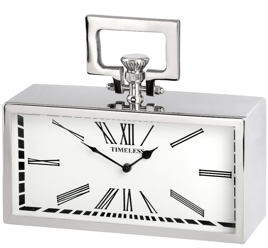 Silver Pocket Watch Clock