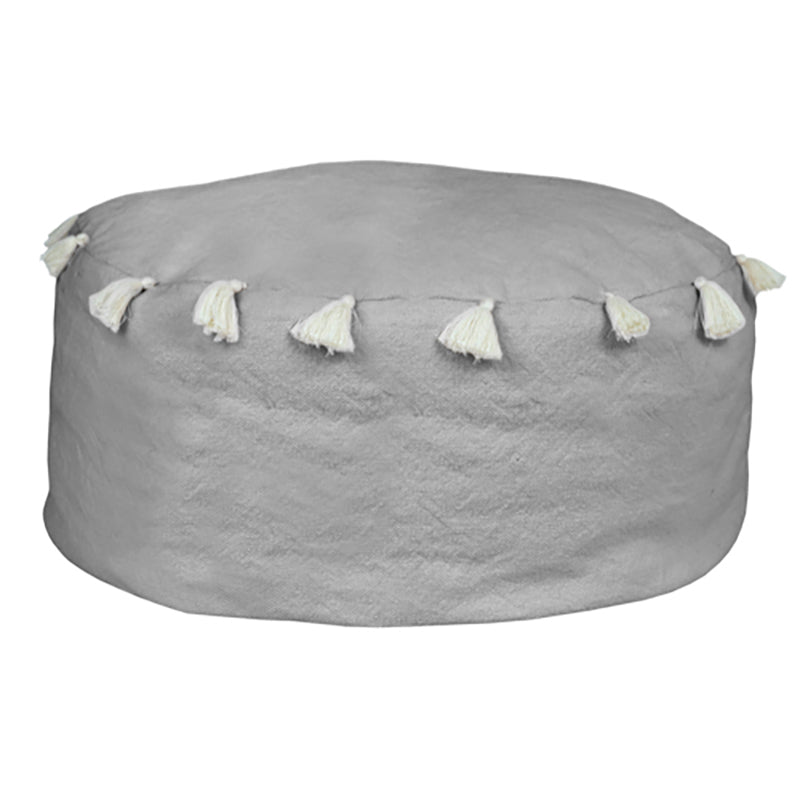 Tassel Ottoman Powder Grey Large (Cover only)