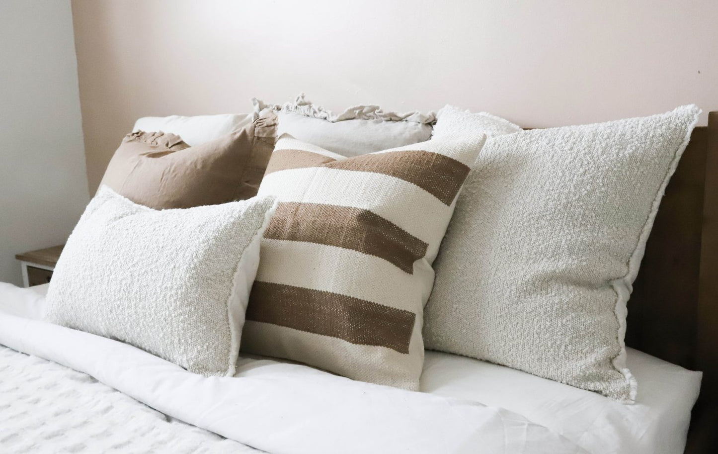 India Brown Stripe Cushion