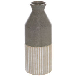 Mason Collection Grey Ceramic Ellipse Tall Vase