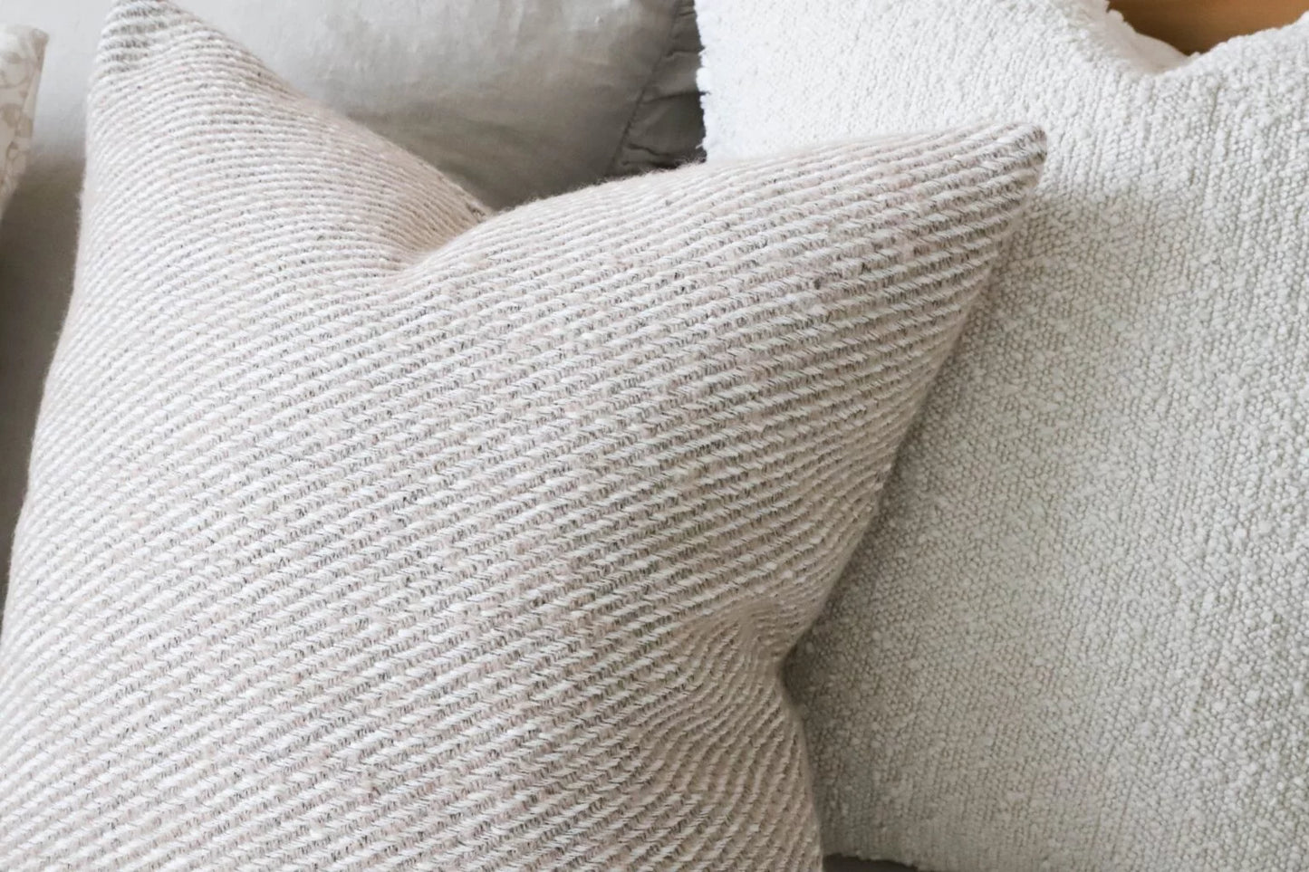 Dixie Beige Textured Cushion