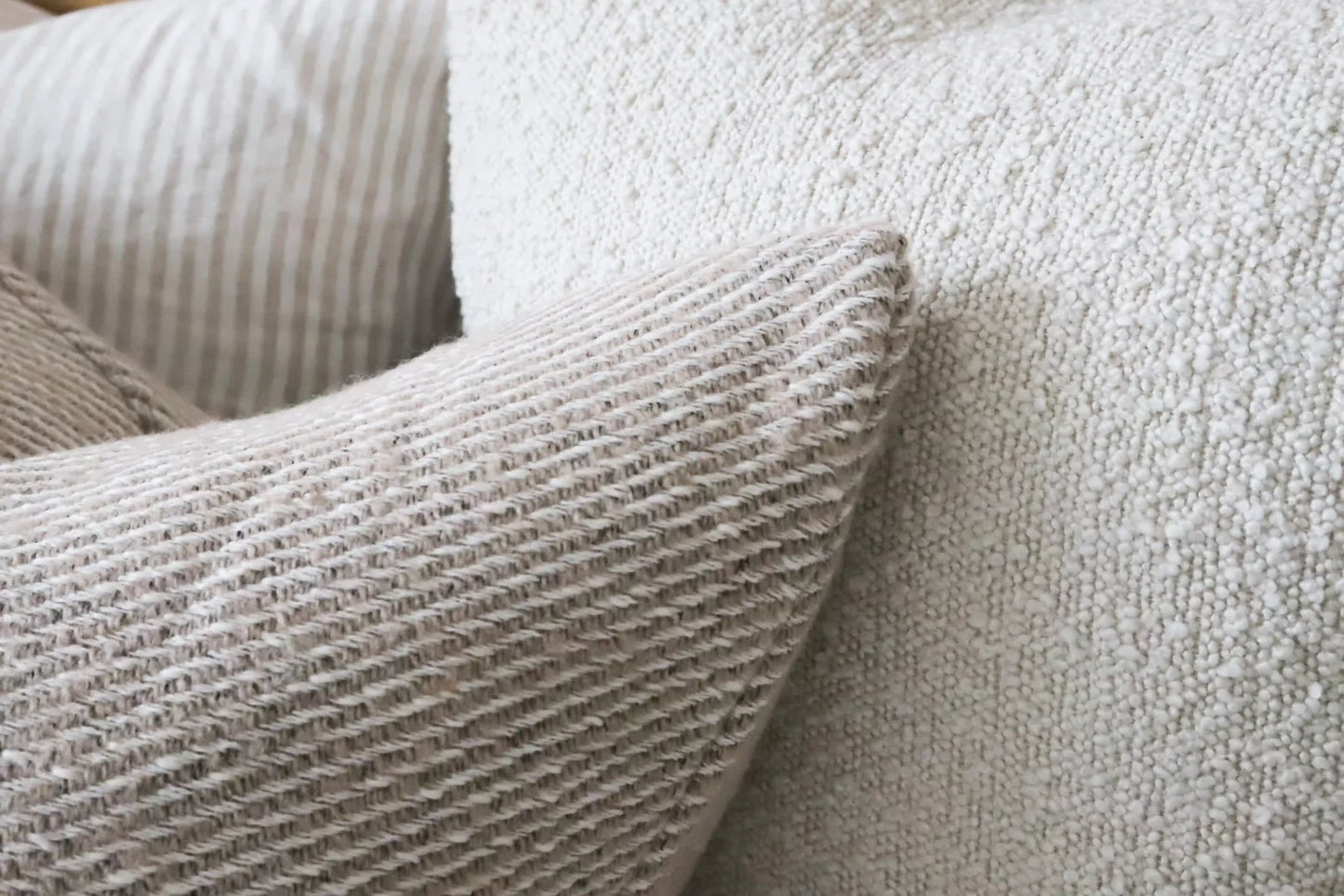 Dixie Beige Textured Cushion