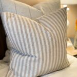 Freya Beige Stripe Cushion