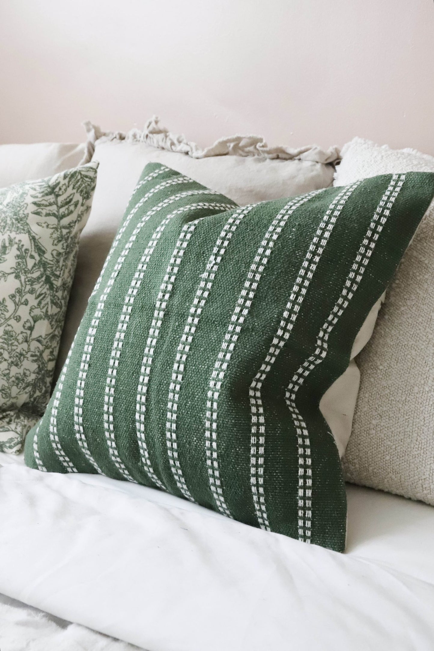 India Forest Stripe Cushion