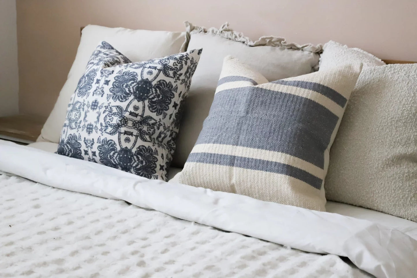 India Grey Stripe Cushion