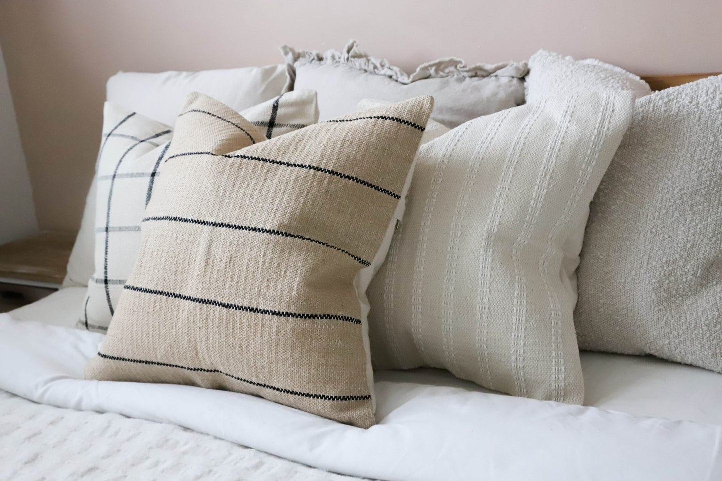 India Brown and Black Stripe Cushion