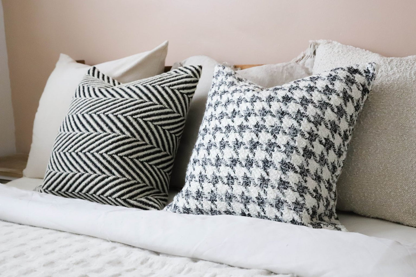 Lottie Houndstooth Cushion