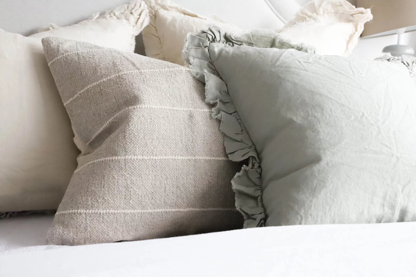 India Light Grey Cushion - 2 Sizes