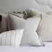 Orla Flanged Edge Light Grey Cushion