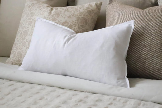 Layla White Cushion 50 x 30