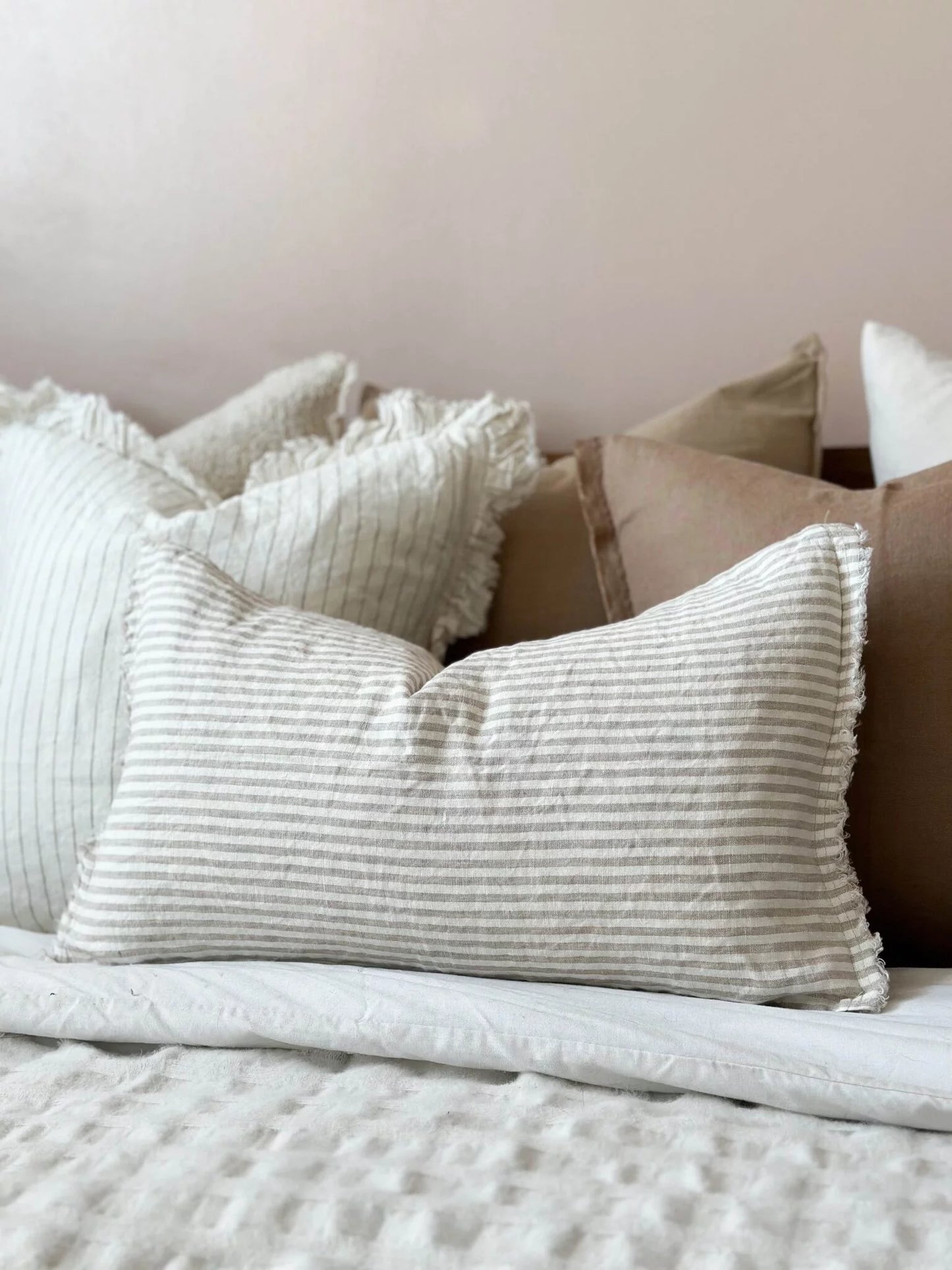 Esmee Natural Stripe Cushion