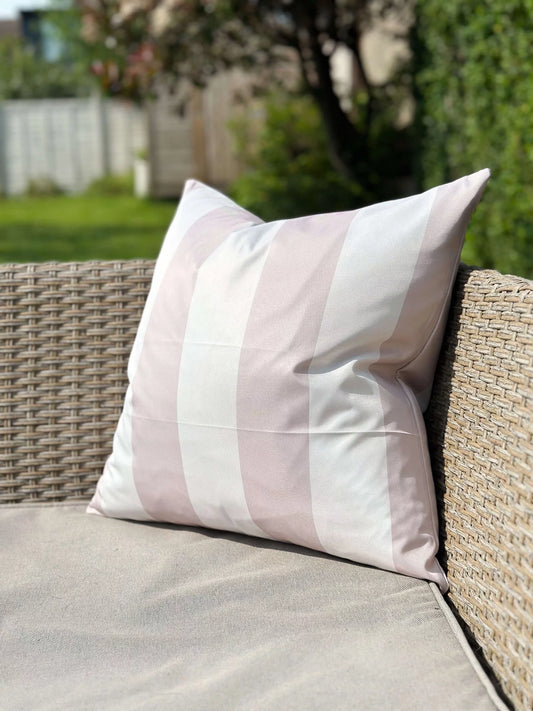 Neutral Stripe Outdoor Cushion