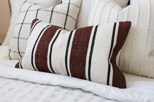 India Plum and Black Cushion 50 x 30