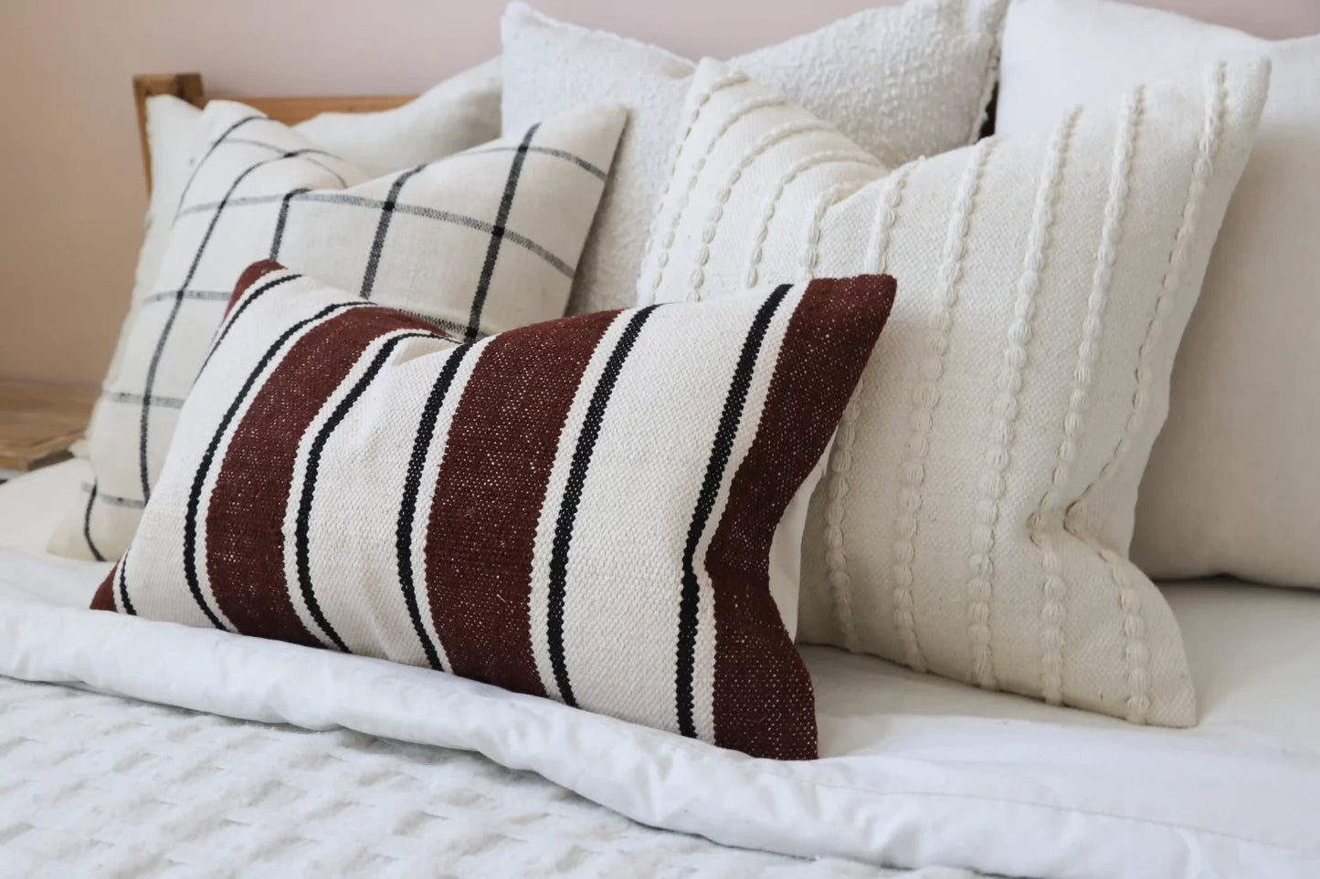 India Plum and Black Cushion 50 x 30