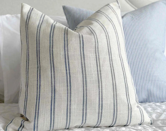 Rosie Blue Stripe Cushion