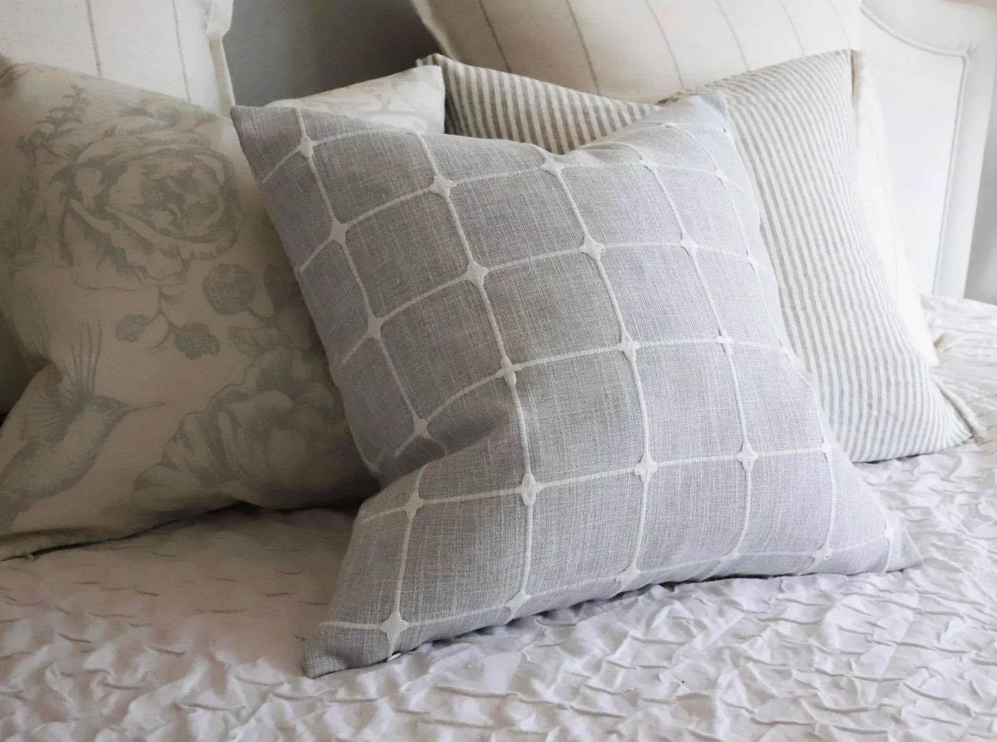 Rosie Light Grey Cushion