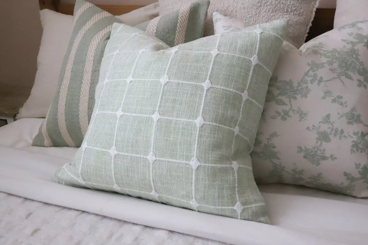 Rosie Sage Green Cushion