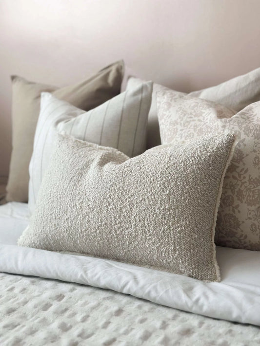 Sofia Cream Boucle Cushion 50 x 30